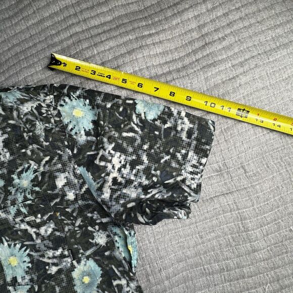 Billabong Dream Button Down Shirt Men XL Floral Digital Short Sleeve Cotton - Picture 3 of 6